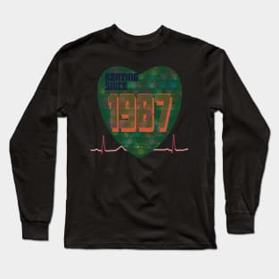 1987 - Beating Since (drum overlay) Long Sleeve T-Shirt